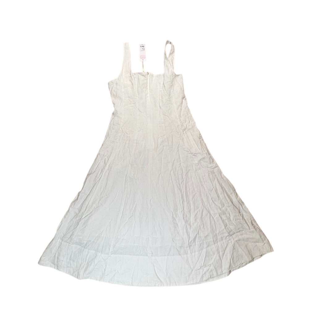 NWT Lilly Pulitzer Calina Linen Midi Dress Resort White size 12 Old Money Bridal - Picture 9 of 9